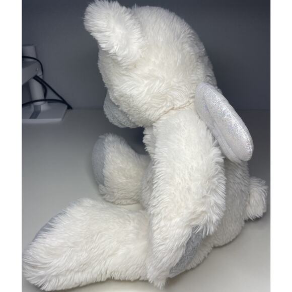 Kellytoy Brooke the Polar Bear Plush 20” White Gray Large Angel Wings - Picture 2 of 12